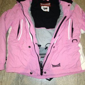 Pink Marker ski jacket Girls size 14
